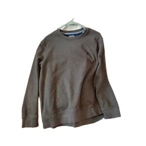 Izod Crewneck Sweatshirt Stretch Gray Mens L